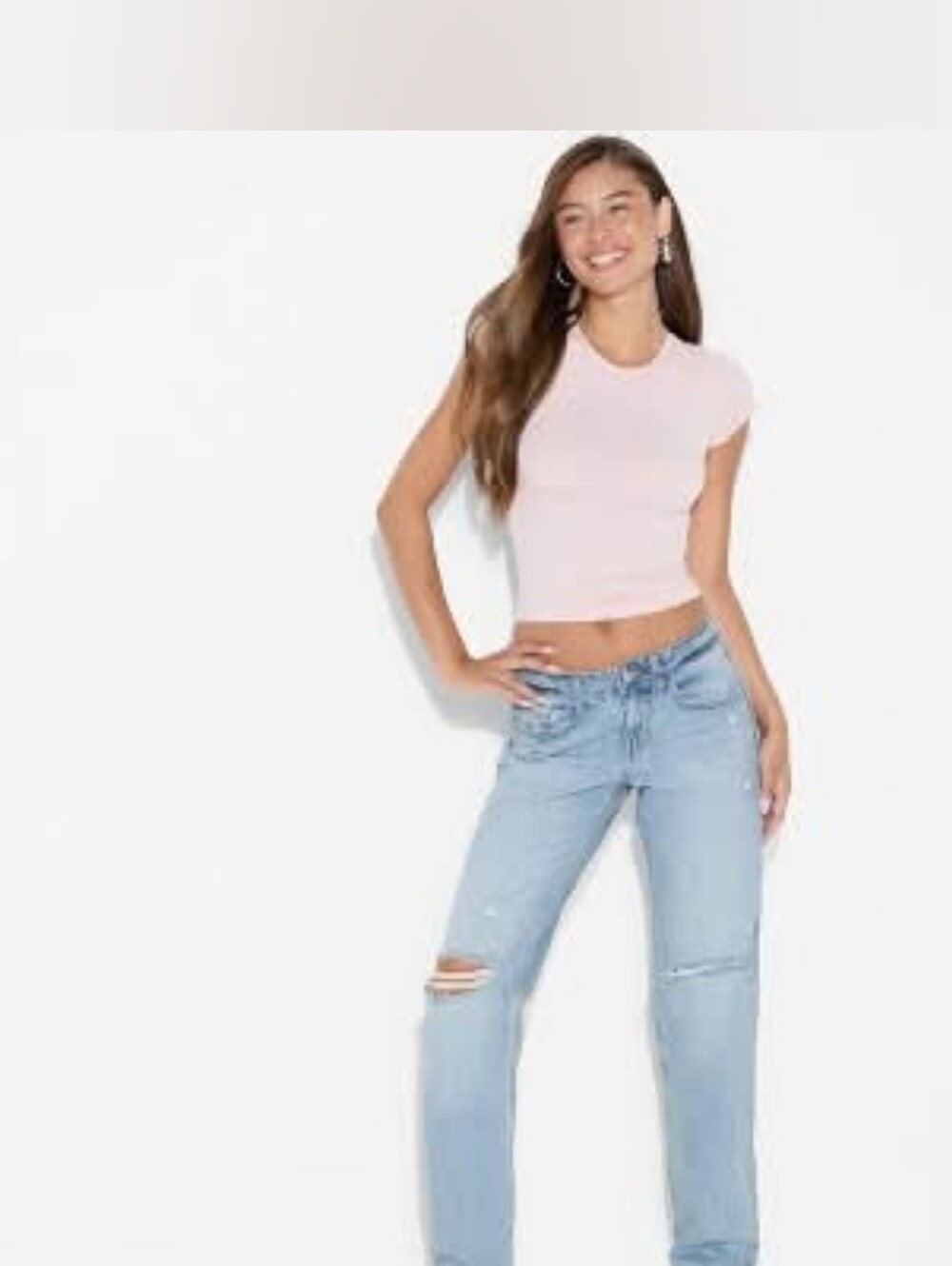 Wild Fable Mid-Rise Straight Jeans - Light Wash Size 12